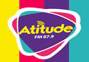 Logo da rádio Atitude FM - Linhares