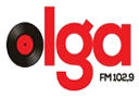Logo da rádio Olga FM 102,9
